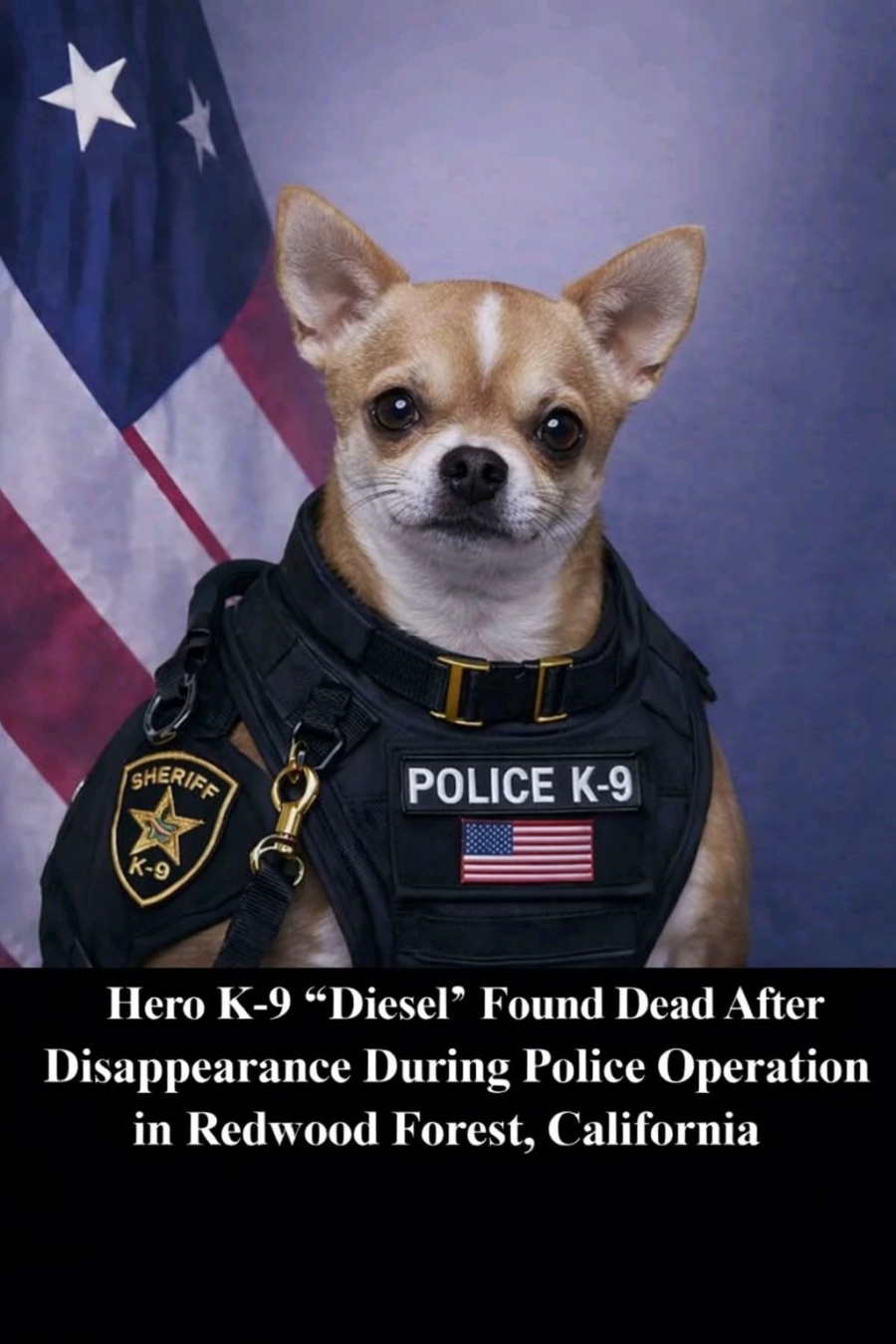 Hero K-9 Pitbull “Diesel” Found Dead After Disappearance