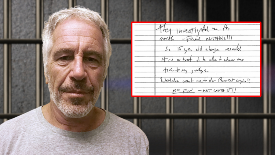 Judge releases purported Jeffrey Epstein suicide note